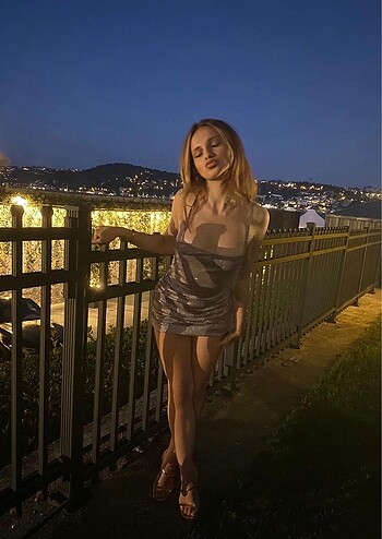 Diğer Kıraç online simli elbise