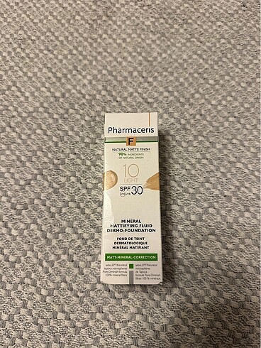 Pharmaceris 10 light spf30 30ml fondöten hiç açılmadı skt:2025