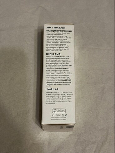 Diğer Dermoskin Aha/bha leke kremi 33ml hiç açılmadı