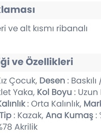 11-12 Yaş Beden pembe Renk Kurdele detaylı uzun kollu kız çocuk Kazak 