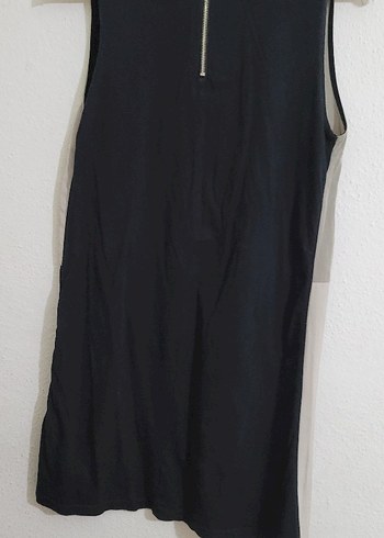 Zara Gri V Yaka Mini Elbise