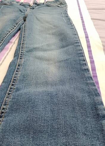 6 Yaş Beden lacivert Renk Kız çocuk Jean pantolon