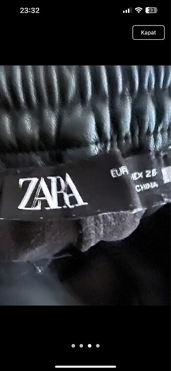 s Beden Zara jogger deri pantolon