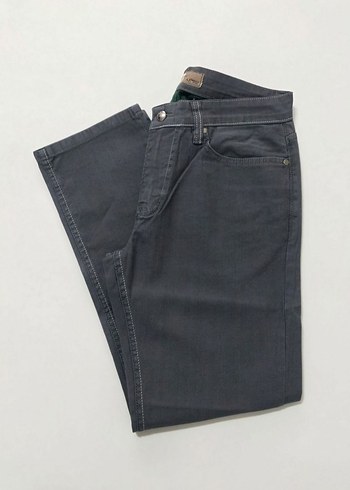 Erkek Gri Regular Fit Denim Pantolon - Görsel 3