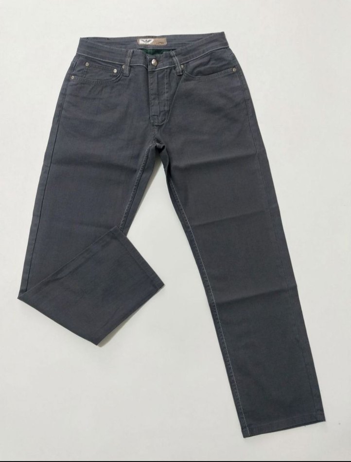 Gri Regular Fit Erkek Denim Pantolon - Görsel 4