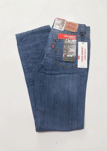 Erkek Mavi Regular Fit Denim Jean - Görsel 2