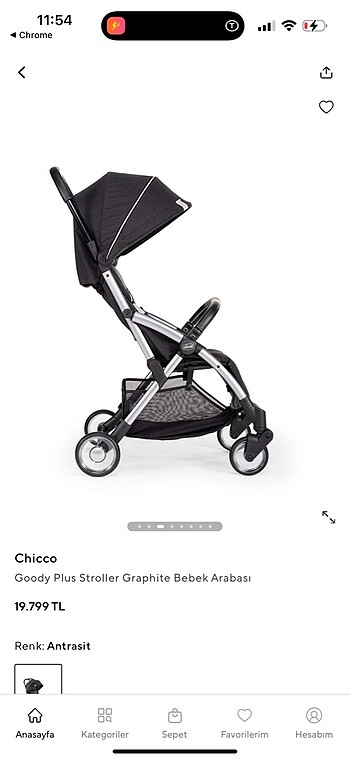Diğer Beden Chicco goody plus bebek arabası