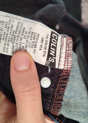 30 Beden Kadın Gri Dar Kesim Midi Denim Pantolon