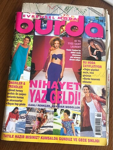 Burda Dergi 1998 Temmuz