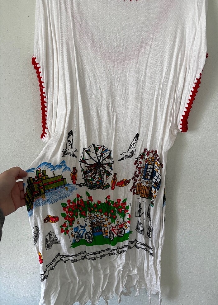 Kadın yazlık plaj elbisesi - Görsel 3