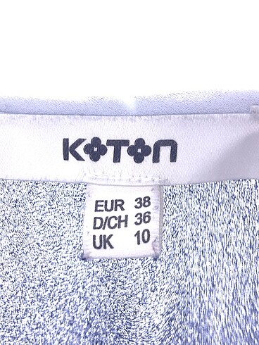 38 Beden lacivert Renk Koton Bluz %70 İndirimli.