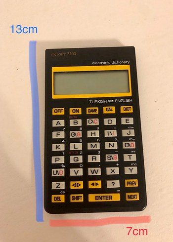 Sarı-Siyah Elektronik Sözlük Klavyesi - Görsel 2