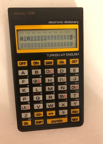 Sarı-Siyah Elektronik Sözlük Klavyesi - Görsel 4