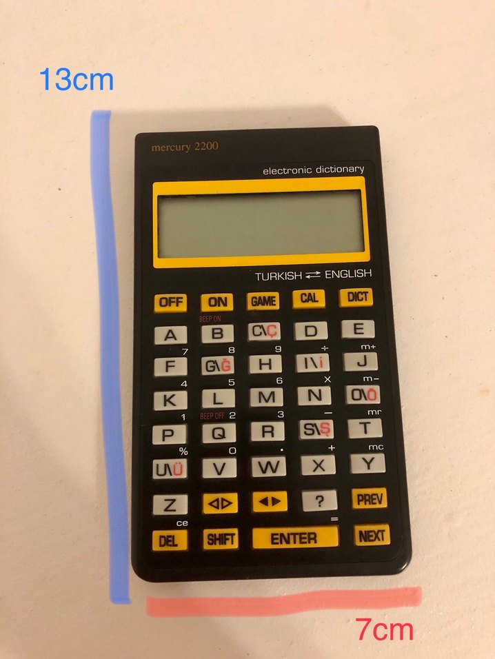 Sarı-Siyah Elektronik Sözlük Klavyesi - Görsel 2