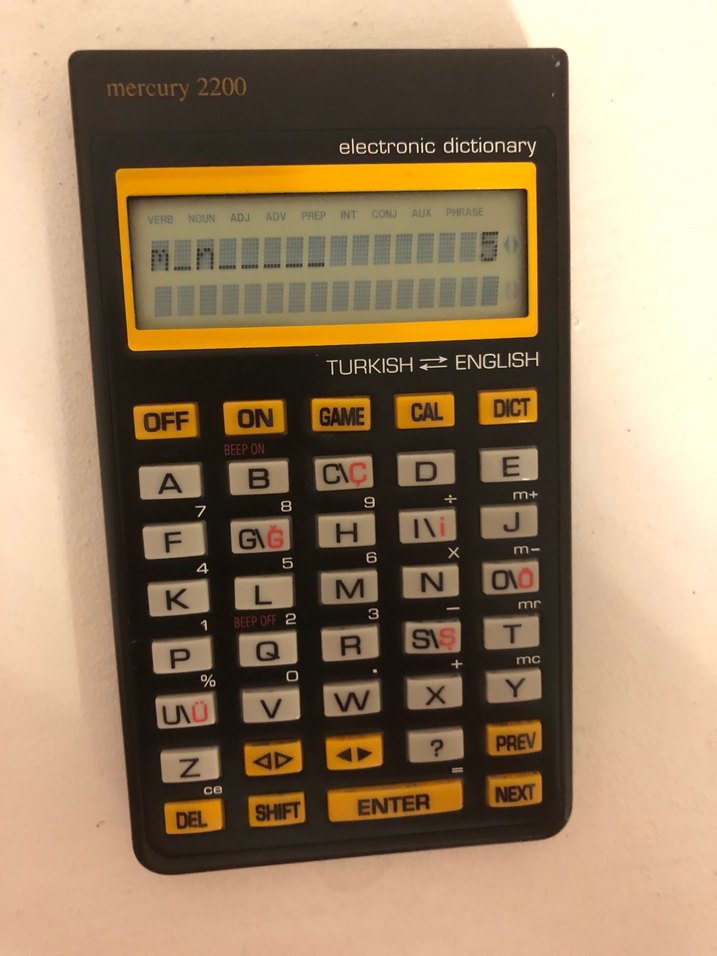 Sarı-Siyah Elektronik Sözlük Klavyesi - Görsel 4