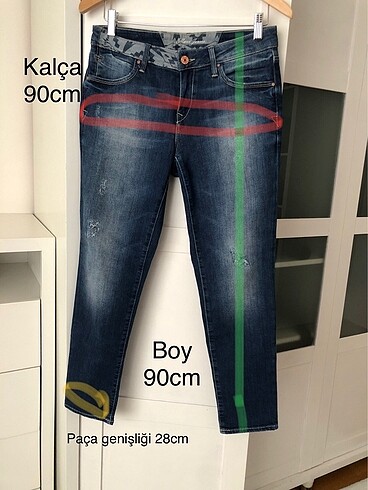 38 Beden Mavi kot pantolon
