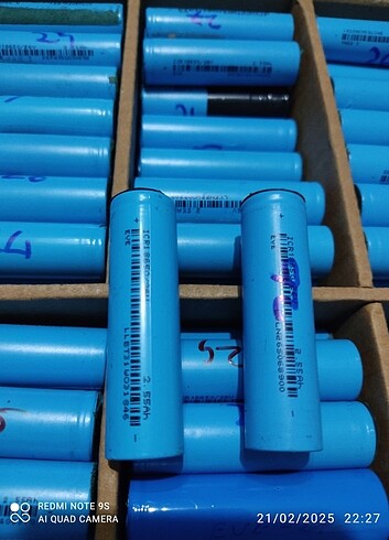SCOOTERLERE 18650 EVE 10A 2500 MAH LİON PİL