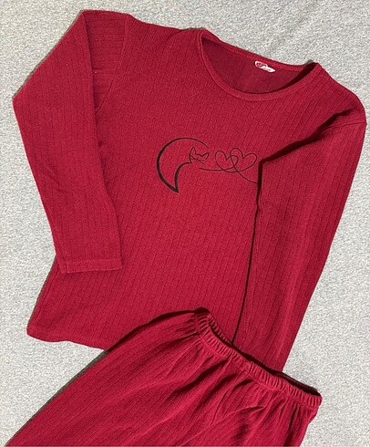 Diğer Bordo Pijama Takımı