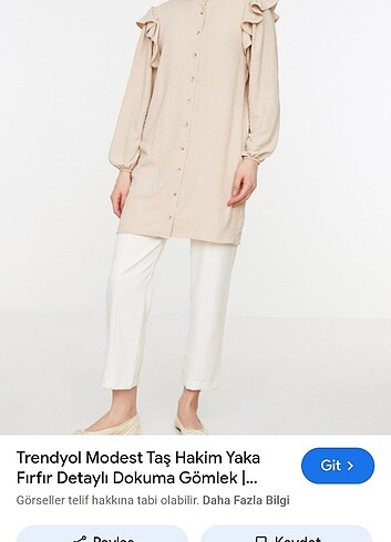 Trendyol modest fırfırlı tunik
