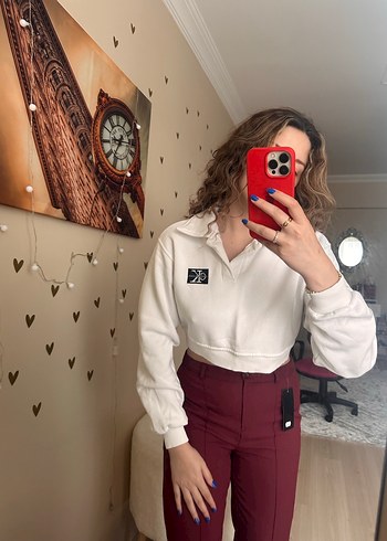 Kadın Uzun Kollu Sweatshirt - Görsel 4