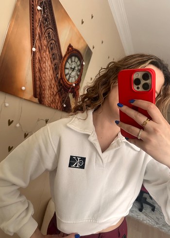 Kadın Uzun Kollu Sweatshirt - Görsel 2