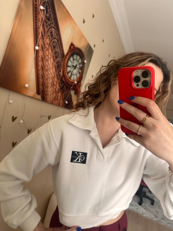 Kadın Uzun Kollu Sweatshirt - Görsel 2