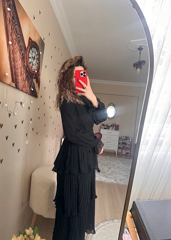 Fırfırlı elbise - Görsel 4