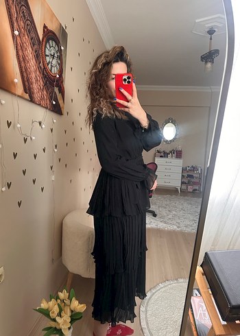 Fırfırlı elbise - Görsel 5