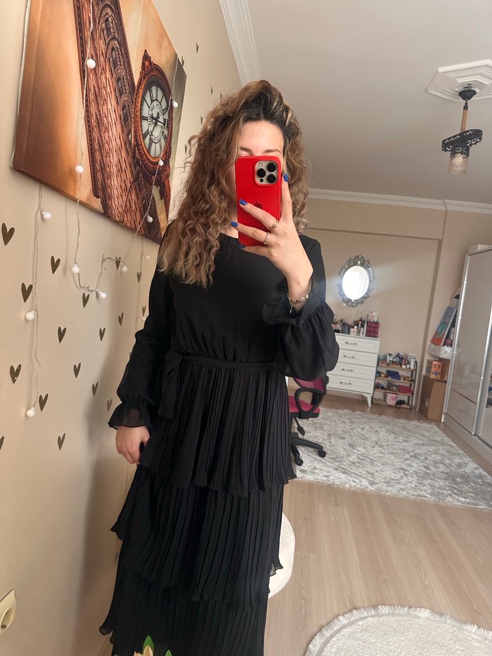 Fırfırlı elbise - Görsel 2