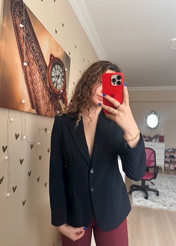 Lacivert Kadın Blazer Ceket - Görsel 3