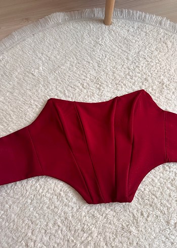 Bordo Straplez  Kadın Büstiyer - Görsel 2