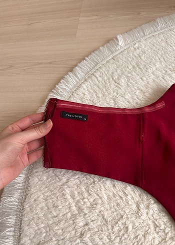 Bordo Straplez  Kadın Büstiyer - Görsel 5