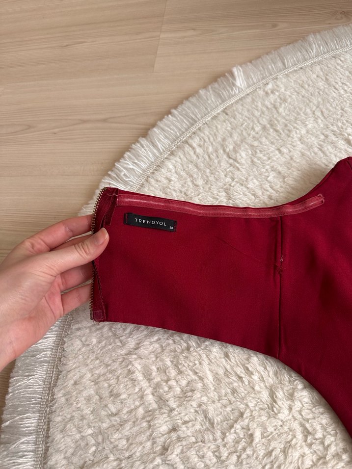 Bordo Straplez  Kadın Büstiyer - Görsel 5