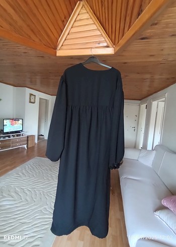 Siyah Uzun Kollu Salaş Elbise