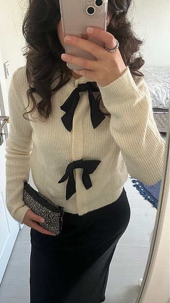 H&M H&M kurdeleli hırka