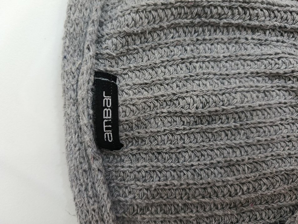 Gri Düğmeli Örgü Kadın Hırka - Görsel 4