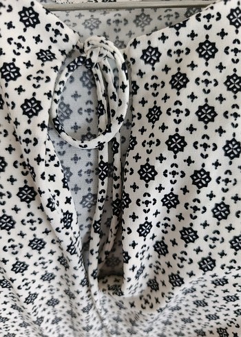 Uzun Kollu V Yaka bağlamalı elbise - Görsel 3