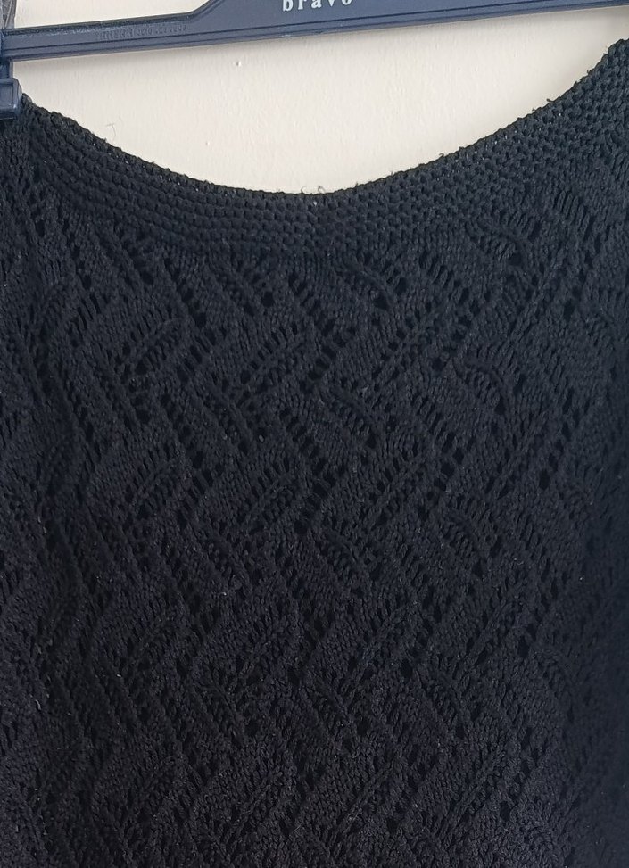 Siyah Kısa Kollu Kadın süveter - Görsel 2