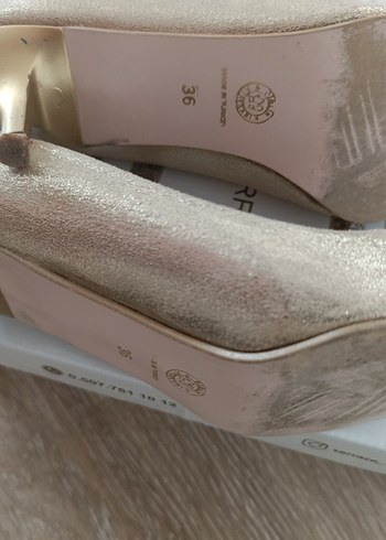 Altın Rengi Stiletto - Görsel 4