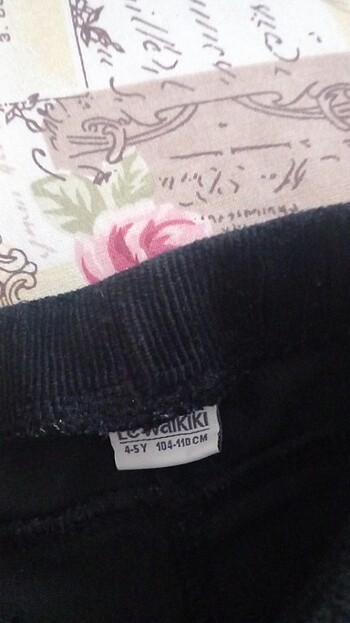 LC Waikiki Kadife çocuk siyah tayt