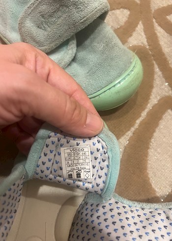 Vicco Turkuaz Çocuk Sıcak Terlikler - Görsel 2