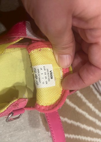 Vicco Renkli Kız Çocuk Sneakers Velcro - Görsel 2