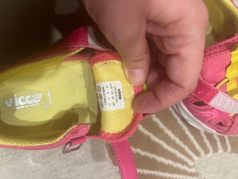 Vicco Renkli Kız Çocuk Sneakers Velcro - Görsel 2