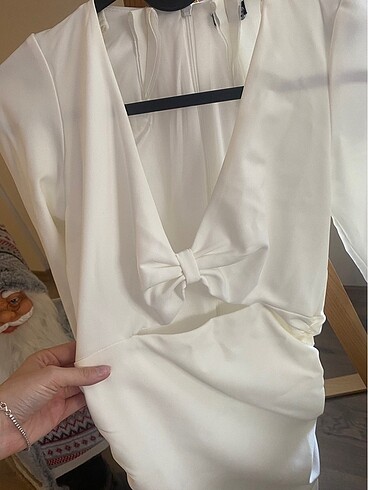 s Beden Zara Beyaz Mini Elbise
