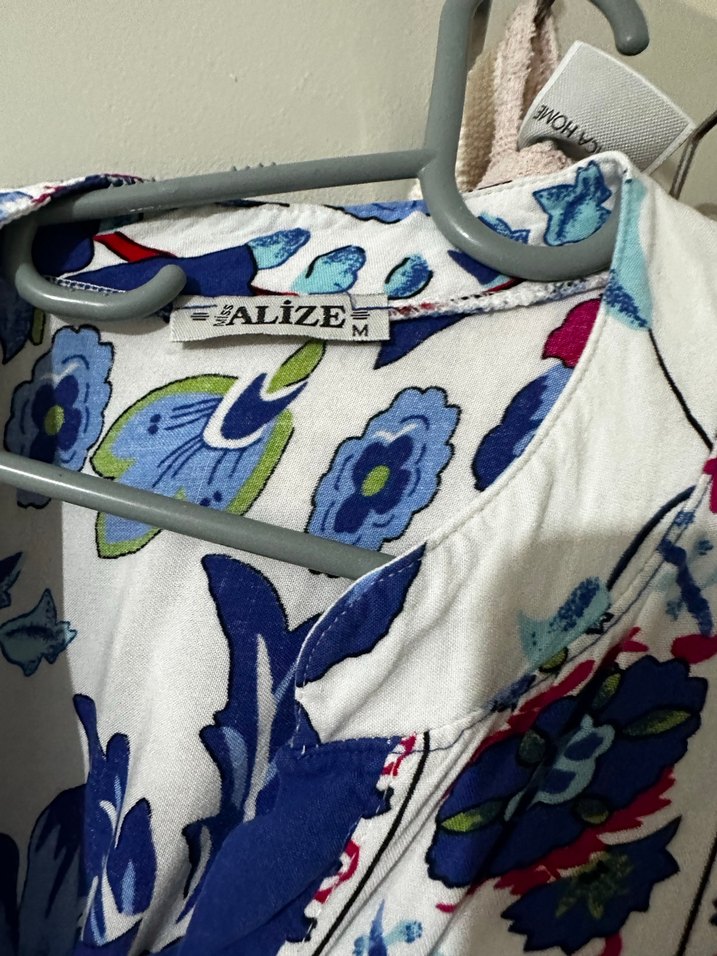 Çiçek Desenli Uzun Bohem Elbise - Görsel 3