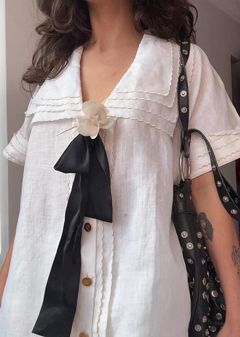 Chanel 1980 Chanel keten bluz