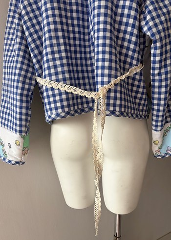 Asya patchwork ceket - Görsel 9