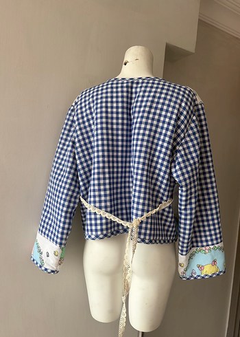 Asya patchwork ceket - Görsel 7