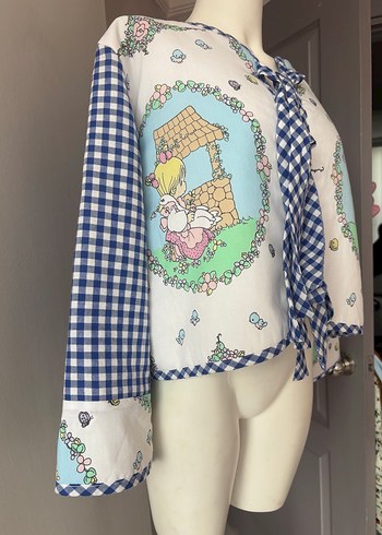 Asya patchwork ceket - Görsel 13