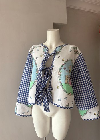 Asya patchwork ceket - Görsel 12